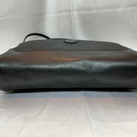 Fendi crossbody signature dark gray on black penguin stripe.  66-A2a - Picture 7 of 14